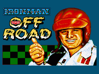 Super Off Road title screen for Amiga